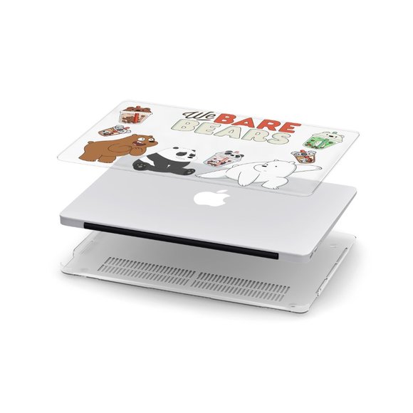 Cartoon We Bare Bears case for apple MacBook All Generations Air Pro - Picture 2 of 7